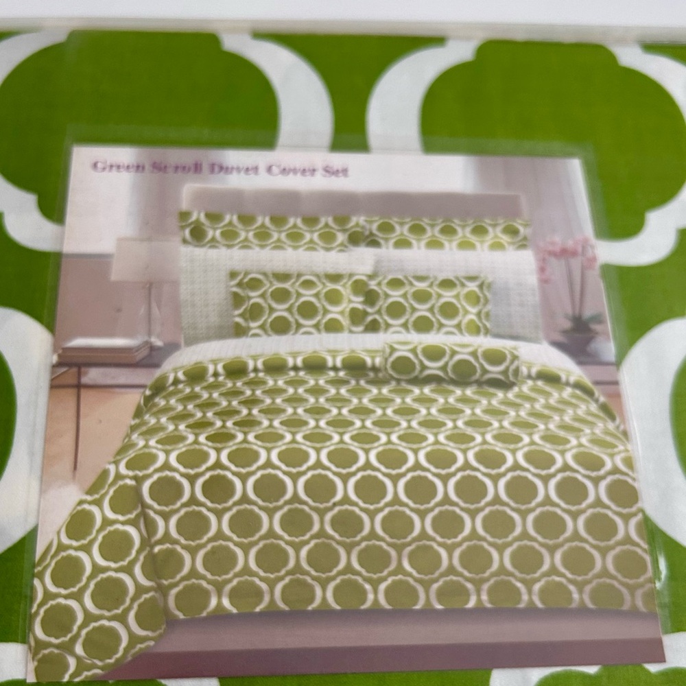 NWT PHF Pacific Home Fashion Twin Duvet Set 100% Cotton Sateen Duvet + Sham New